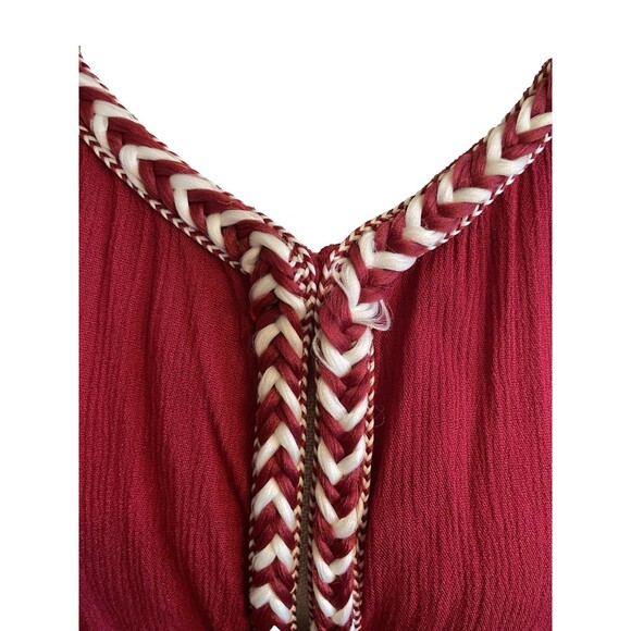 NWT Hazel 3/4 Sleeve Women's Size 2X Open Red Daryle Peasant Top - Picture 5 of 11